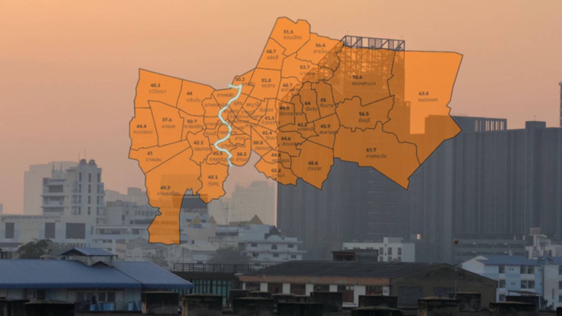 Unhealthy levels of air pollution forecast for Bangkok all week