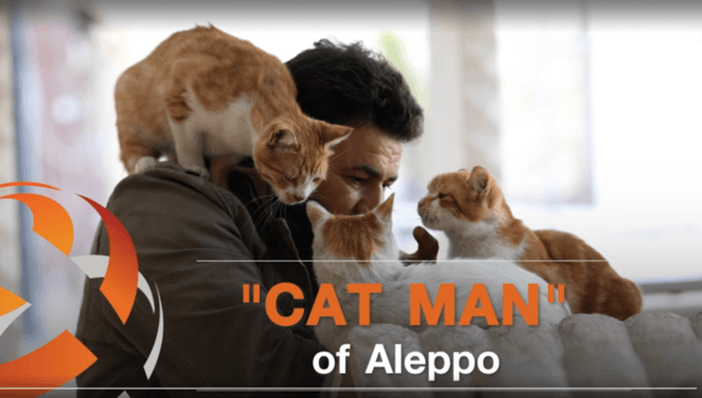 "CAT MAN" of Aleppo