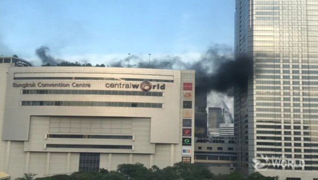 Two killed, 15 injured in fire at Central World Two killed, 15 injured in fire at Central World