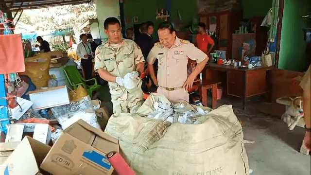 Raid on junk shop suspected of recycling used face masks