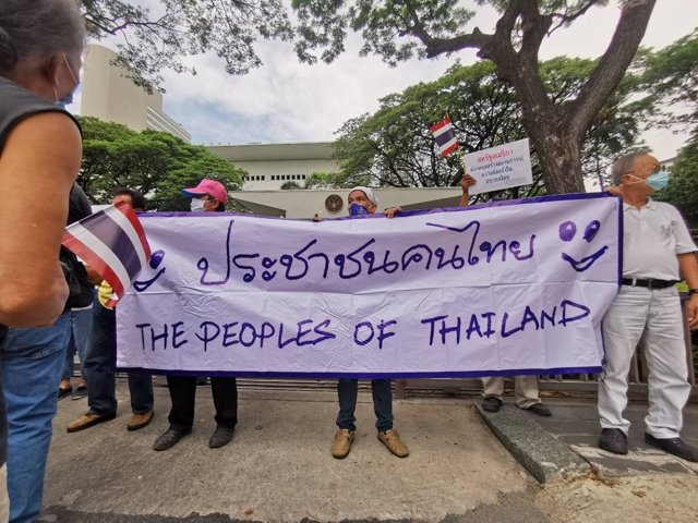 Rally at US Embassy against alleged US interference in Thai politics Rally at US Embassy against alleged US interference in Thai politics