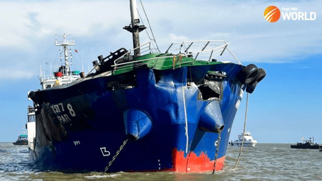 Crew member dies and 3 injured in oil tanker explosion on Chao Phraya River