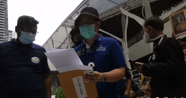 Thai royalist groups rally to seek accountability from Lazada Thai royalist groups rally to seek accountability from Lazada