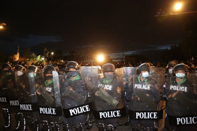 Police say enhanced crowd control measures needed during Tuesday’s clash, 48 arrested