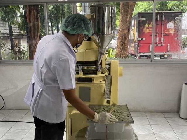 Confiscated methamphetamine machine used for Fah Talai Jone pill production Confiscated methamphetamine machine used for Fah Talai Jone pill production