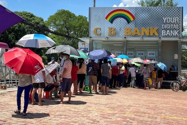 Myanmar currency drops 60% in weeks as economy tanks since February coup Myanmar currency drops 60% in weeks as economy tanks since February coup