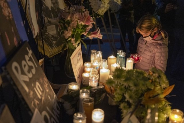 Hollywood gathers for Baldwin shooting victim vigil