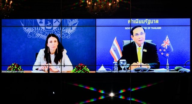 Thai, New Zealand PMs meet virtually as APEC chairmanship handover looms