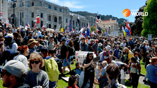 Thousands protest in New Zealand against COVID-19 rules