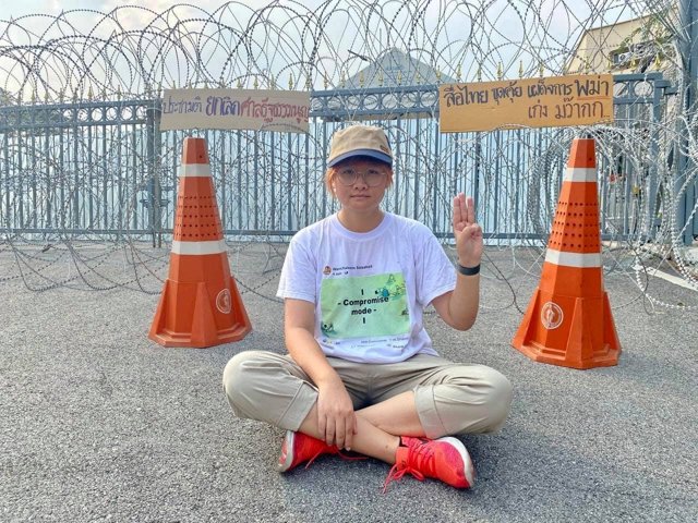Thai protest leader Benja Apan released on conditional bail Thai protest leader Benja Apan released on conditional bail