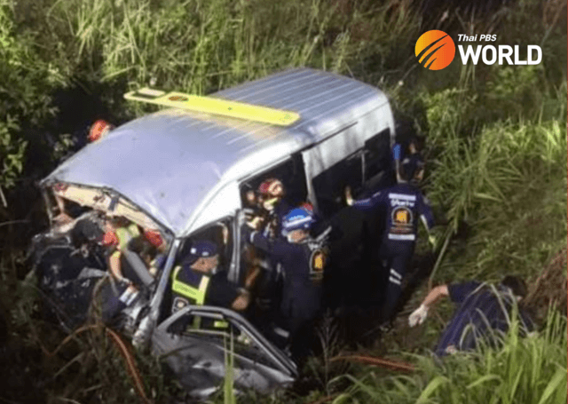8 women on a pilgrimage die in a road accident in Khon Kaen province