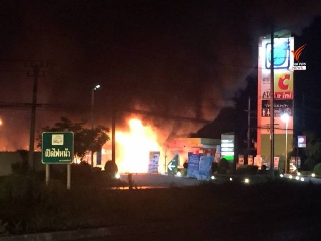 Ten convenience stores, gas station in Thailand’s Deep South fire-bombed