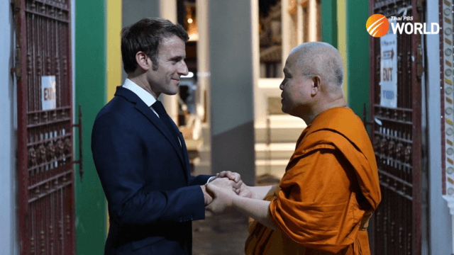 French President tours Bangkok’s Wat Pho and Rajadamnern boxing stadium French President tours Bangkok’s Wat Pho and Rajadamnern boxing stadium