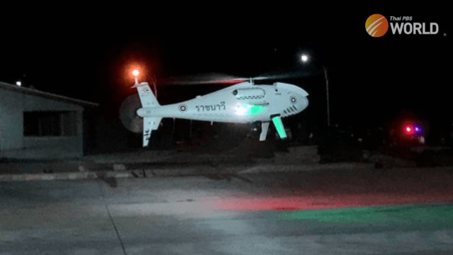 Drone deployed in night-time search for missing HTMS Sukhothai crew Drone deployed in night-time search for missing HTMS Sukhothai crew
