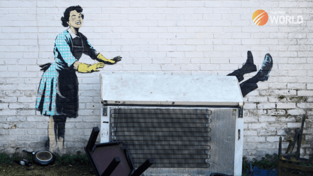 Banksy unveils new 'Valentine's Day Mascara' artwork