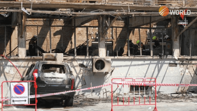 Fire damaged police building cordoned off as investigation begins