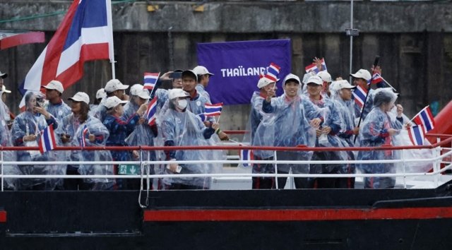 Flotilla on Seine, rain and Celine Dion mark start of Paris Olympics Flotilla on Seine, rain and Celine Dion mark start of Paris Olympics