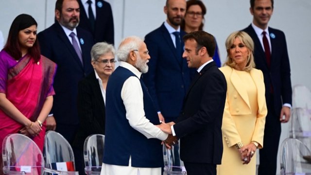 Macron awards India's visiting Modi top France honour Macron awards India's visiting Modi top France honour