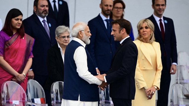 Macron awards India's visiting Modi top France honour Macron awards India's visiting Modi top France honour