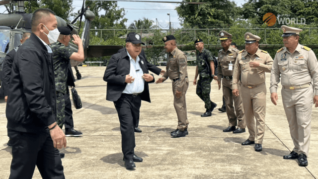 Prawit Wongsuwan visits site of firework explosion in Narathiwat