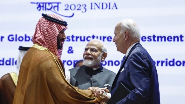 Biden, Modi and G20 allies unveil rail and shipping project linking India to Middle East and Europe Biden, Modi and G20 allies unveil rail and shipping project linking India to Middle East and Europe