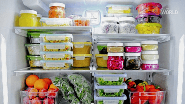 How long can vegetables and fruits be stored in a freezer?
