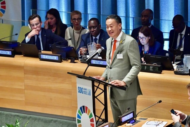 Thailand stresses achieving Sustainable Development Goals at UNGA : Srettha Thailand stresses achieving Sustainable Development Goals at UNGA : Srettha