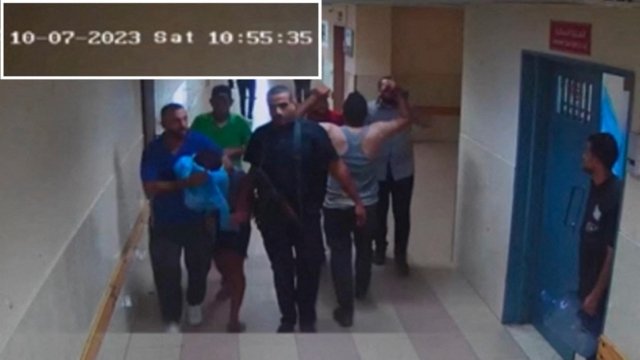 Israeli army unveils footage it says shows hostages at Gaza hospital Israeli army unveils footage it says shows hostages at Gaza hospital