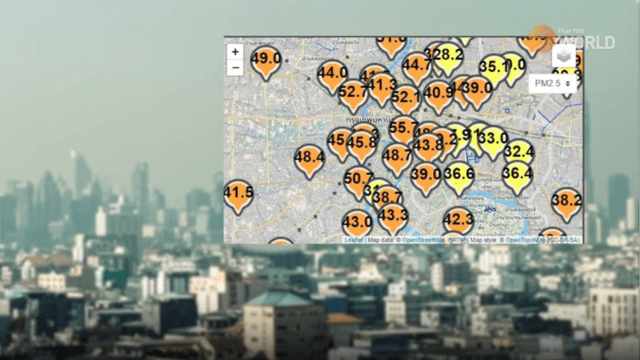 Air pollution in 44 areas of Bangkok worse than yesterday