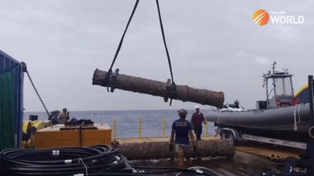Harpoon missiles salvaged from sunken Sukhothai corvette