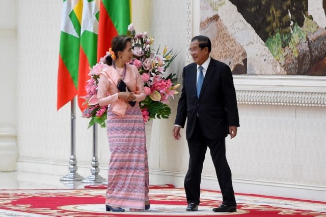 Myanmar junta rebuffs Cambodia ex-leader’s request to meet Suu Kyi