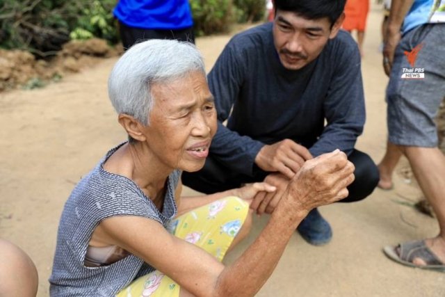 Elderly woman loses two houses in recent flooding in Sukhothai