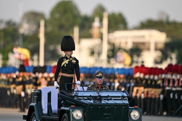 HM Queen Suthida leads rehearsal of Trooping the Colour on Saturday HM Queen Suthida leads rehearsal of Trooping the Colour on Saturday