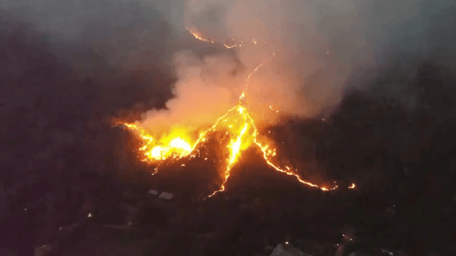 Wildfires raging in Khao Yai National Park