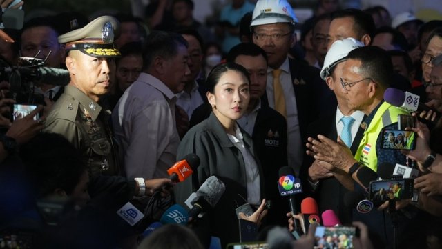 Thai PM visits Bangkok building collapse site after Myanmar quake Thai PM visits Bangkok building collapse site after Myanmar quake