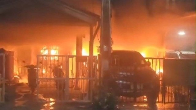 Family of seven killed in a house fire in Rayong today
