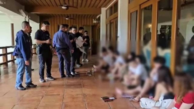 20 alleged Chinese scammers arrested in a raid in Chiang Mai