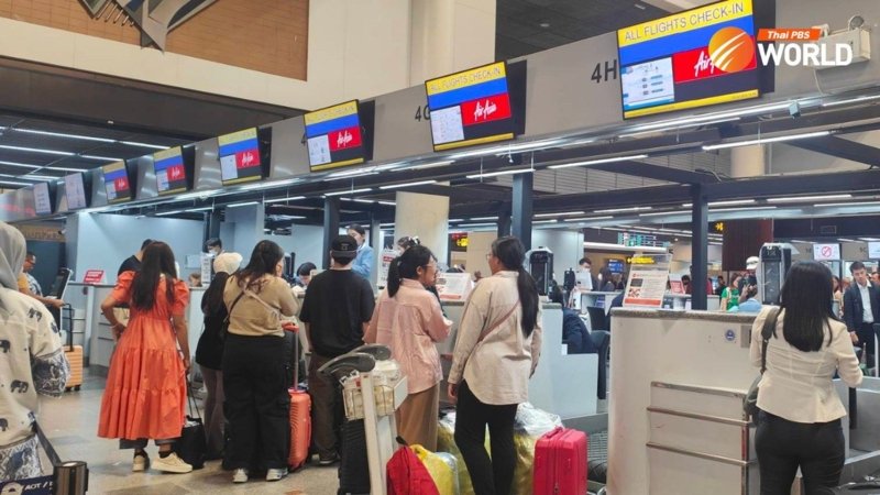 Don Mueang Airport in Microsoft cloud service outage