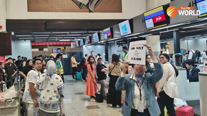 Don Mueang Airport in Microsoft cloud service outage