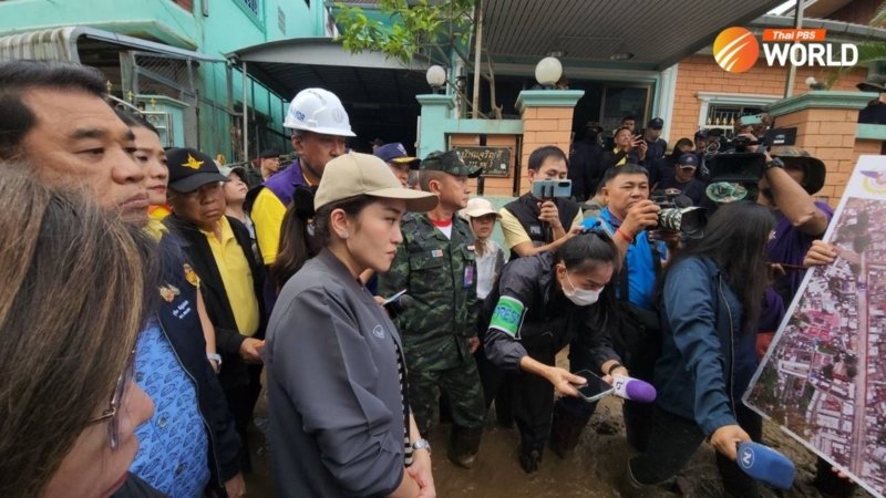 PM Paetongtarn Shinawatra visited flood-affected communities in Chiang Rai