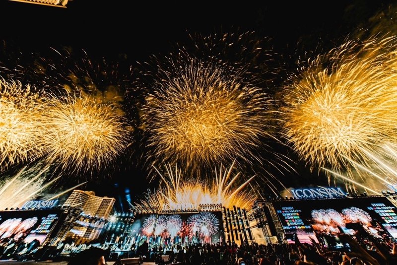 New Year fireworks display in Bangkok