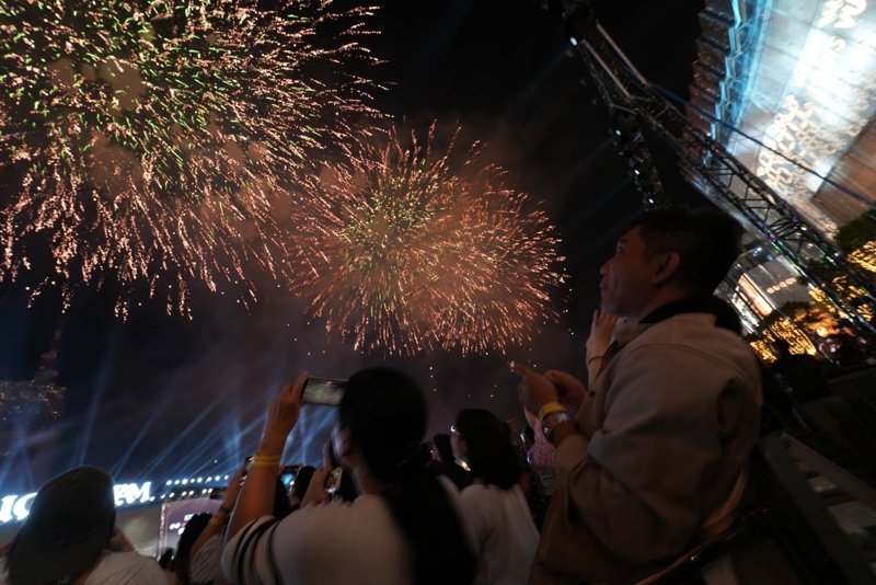 New Year fireworks display in Bangkok