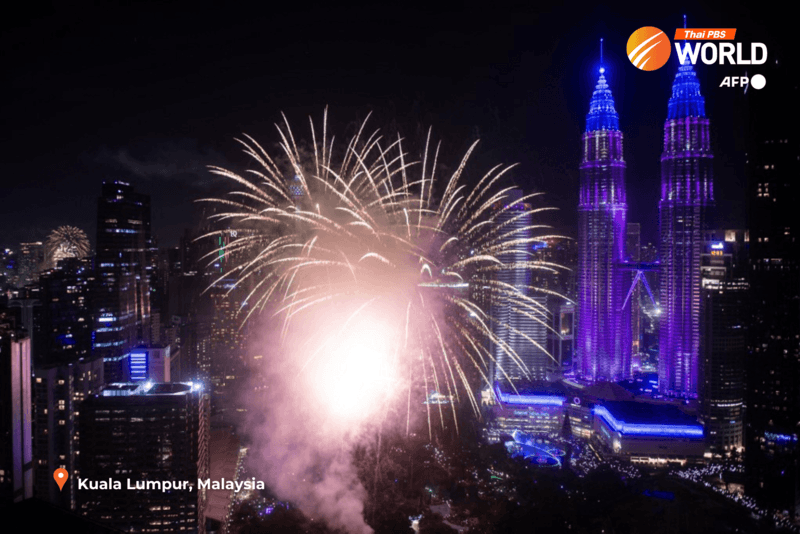Happy New Year 2025 from around the world