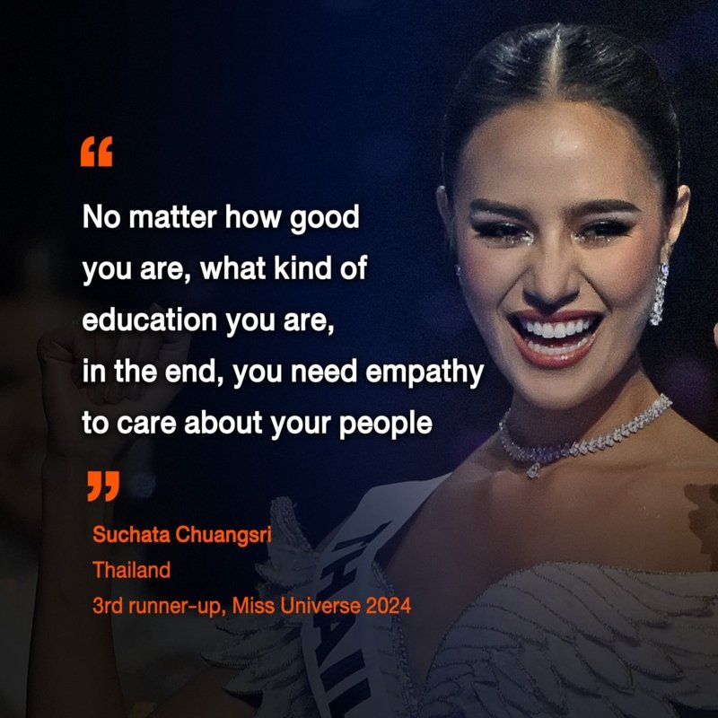 Thailand's Suchata Chuangsri at the Miss Universe 2024 competition