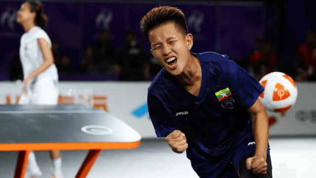 Myanmar win first Asian Games teqball gold 