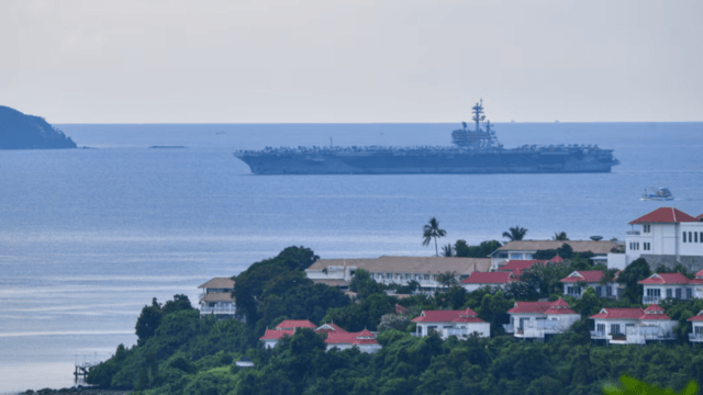 US aircraft carrier USS George HW Bush arrives in Phuket for port visit