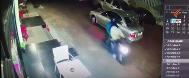 Police probe shooting of ex-immigration chief’s car in Bangkok Police probe shooting of ex-immigration chief’s car in Bangkok