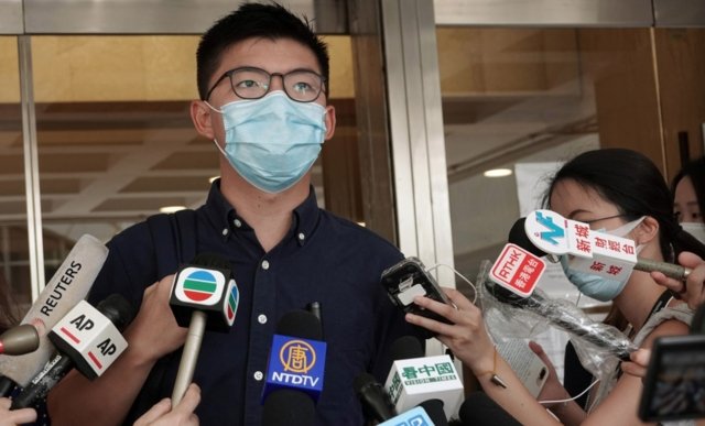 Hong Kong activist Joshua Wong files court challenge to 2019 poll disqualification Hong Kong activist Joshua Wong files court challenge to 2019 poll disqualification