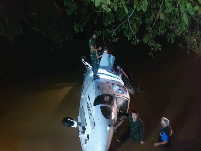 A helicopter carrying a Princess Chulabhorn medical team crash-lands near Sirikit Dam A helicopter carrying a Princess Chulabhorn medical team crash-lands near Sirikit Dam
