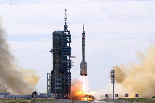 China launches first crew to live on new space station China launches first crew to live on new space station